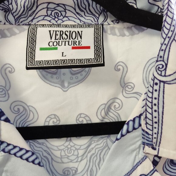 VERSION COUTURE MENS EURO LOOK SHIRT TOP - Picture 2 of 3